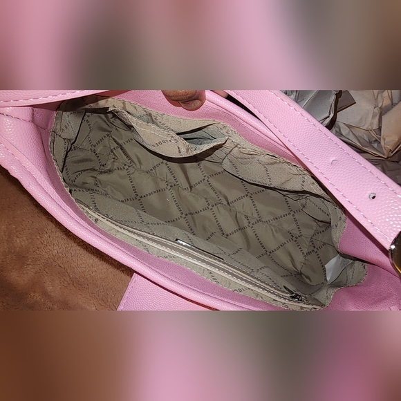 Fondant Pink Shoulder Steve Madden Bedazzled Purse - Picture 5 of 11